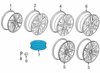 OEM 2017 Cadillac XT5 Spare Wheel Diagram - 84046085
