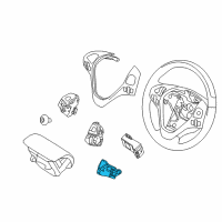 OEM Ford Special Service Police Sedan Shift Paddle Diagram - BT4Z-3F884-AA