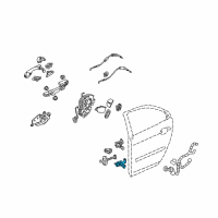 OEM 2010 Acura RL Hinge, Right Rear Door (Lower) Diagram - 67920-SJA-A01ZZ