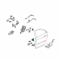 OEM 2010 Acura RL Hinge, Left Rear Door (Upper) Diagram - 67950-SJA-A01ZZ