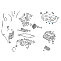 OEM Mercury Valve Cover Seal Diagram - 6E5Z-6C527-EB