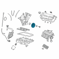 OEM 2005 Mercury Mariner Damper & Pulley Diagram - 6E5Z-6312-AA