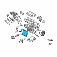 OEM 2012 Ford Fiesta Evaporator Core Diagram - BE8Z-19860-A