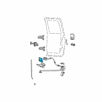 OEM Ford Excursion Handle, Inside Diagram - 6C3Z-2522601-AAA