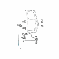 OEM 2008 Ford F-250 Super Duty Lock Rod Diagram - F81Z-2626460-AAA