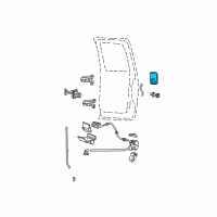 OEM 2011 Ford F-250 Super Duty Handle, Outside Diagram - 7C3Z-2626601-AA