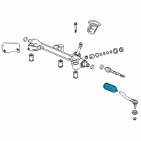 OEM Honda Passport Dust Seal Set, Tie Rod Diagram - 53429-T6Z-A01