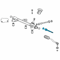 OEM Honda Ridgeline End, Rack Diagram - 53010-T6Z-A01