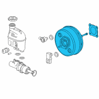 OEM 2008 Saturn Aura Booster Asm, Power Brake (Remanufacture) Diagram - 19208154