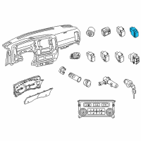 OEM Nissan NV3500 Switch Assembly Heat Seat Diagram - 25500-9N01B