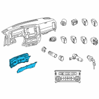 OEM 2014 Nissan NV3500 Speedometer Instrument Cluster Diagram - 24810-1PD0D