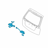 OEM 2007 Kia Rondo Lamp Assembly-License Plate Diagram - 925101D000