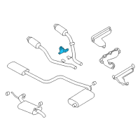 OEM 1999 Dodge Intrepid Bracket-Exhaust Pipe Diagram - 4581010AB