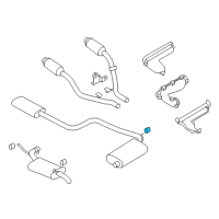 OEM 2000 Chrysler LHS ISOLATOR-Exhaust Support Diagram - 4581006AB