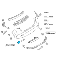 OEM Nissan Reflex Reflector Assy-Rear, RH Diagram - 26560-EQ00A