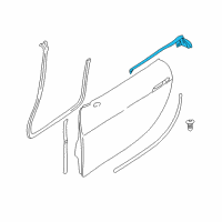 OEM BMW Z8 Channel Sealing, Door Left Diagram - 51-33-8-232-343