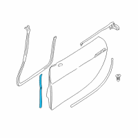 OEM BMW Z8 Front Left Sealing Betw.Door And Column Diagram - 51-33-8-232-331