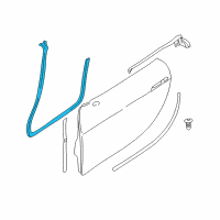 OEM BMW Z8 Gasket, Door, Left Diagram - 51-71-8-232-333