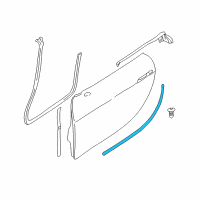 OEM BMW Z8 Gasket, Door Joint, Bottom Left Diagram - 51-33-8-232-335