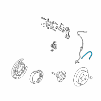 OEM 2014 Hyundai Azera Hose-Brake Rear, LH Diagram - 58737-3S301