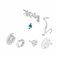 OEM 2015 Hyundai Sonata Rear Disc Brake Pad Kit Diagram - 58302-3QA10