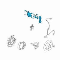 OEM 2013 Hyundai Sonata Caliper Kit-Rear Brake, RH Diagram - 58311-3QA10