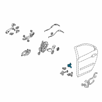 OEM 2010 Acura RL Hinge, Right Rear Door (Upper) Diagram - 67910-SJA-A01ZZ