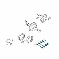 OEM Ford Focus Repair Kit Diagram - 6S4Z-2A225-B