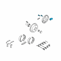 OEM Ford Wheel Cylinder Diagram - 6S4Z-2261-AA