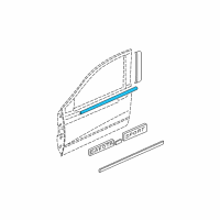 OEM 2002 Dodge Dakota Seal-Glass Run Diagram - 55135308AE