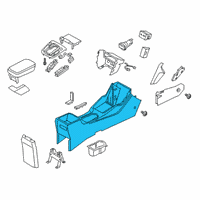 OEM 2021 Hyundai Kona Console-Floor Diagram - 84611-J9000-TRY