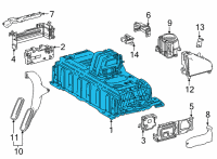 OEM Lexus Hv Supply Battery Assembly Diagram - G9510-62011