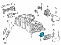 OEM Lexus Sensor, Battery Voltage Diagram - 89892-33030