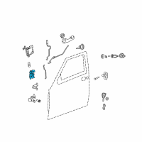 OEM 2009 Jeep Liberty Latch-Front Door Diagram - 4589466AH