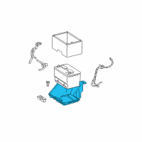 OEM 2009 Dodge Ram 3500 Tray-Battery Diagram - 55276205AD