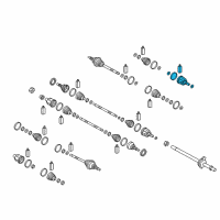 OEM 2018 Kia Stinger Joint Kit-Front Axle Differential Diagram - 49535J5100