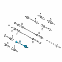 OEM 2018 Kia Stinger Joint & Shaft Kit-Front Diagram - 49525J5100