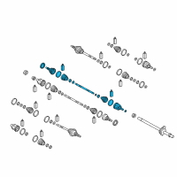 OEM Kia Shaft Assembly-Drive, RH Diagram - 49501J5300