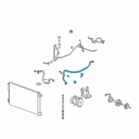 OEM 2007 GMC Acadia Front Suction Hose Diagram - 20757021