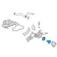 OEM Honda Accord Cover Assembly, Thermo Diagram - 19315-5G0-A01