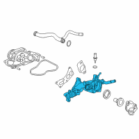 OEM Honda Ridgeline Passage, Water Diagram - 19410-5J2-A00