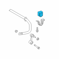 OEM 2019 Lexus UX200 Bush, STABILIZER, RR Diagram - 48818-76030