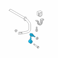 OEM Lexus ES300h Sway Bar Link Diagram - 4883047010