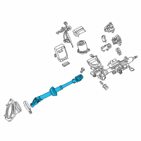 OEM 2017 Toyota Highlander Intermed Shaft Diagram - 45220-0E070