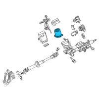 OEM 2016 Toyota Highlander Motor Assembly Diagram - 80960-0E070