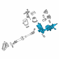 OEM 2015 Toyota Highlander Steering Column Diagram - 4520A-0E020