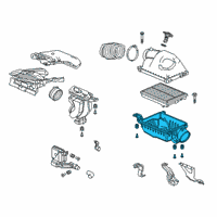 OEM Acura RDX SET, AIR/C CASE Diagram - 17201-5YF-A00