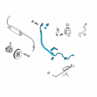 OEM 2021 Nissan Titan Hose & Tube Assy-Power Steering Diagram - 49720-EZ60C