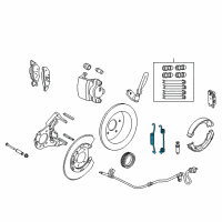 OEM 2011 Lincoln Town Car Lever Spring Diagram - 3W1Z-2A225-AA