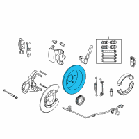 OEM 2010 Lincoln Town Car Rotor Diagram - 3U2Z-2V026-DB